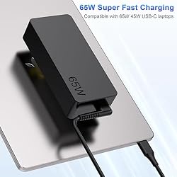 Universal USB Type C Laptop Charger 65W 45W Fit for