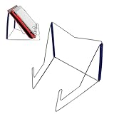 HUELE Metal Book Stands, Metal Bookstand,Music Book Easel Display Holder,Adjustable Reading Stand,Small Book Rest for Kitchen Counertops