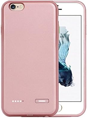 For iphone 6/6S Battery Case, Ultra thin 4.7'' External Extended Backup Battery Charger Case with 2500 mAh Capacity (Rosegold)