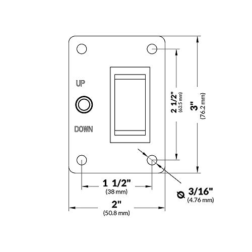 Carrfan Anchor Windlass Up Down Toggle Switch Panel with 12V LED Indicator - Thumbnail 7