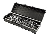 SKB ATA Large Stand Case (48 x 16-1/4 x 13) with Wheels & Straps, TSA Latches, Over-molded Handle