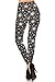 R634-OS Sweet Frangipani Print Fashion Leggings