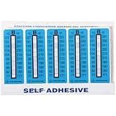 Digi-Sense AO-09035-06 Irreversible 10 Point Vertical Temperature Label, 171-261°F/77-127°C; 10/Pk