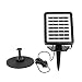 Decdeal Solar Fountain Pump with LED Lighting, 1.5W Floating Solar Panel Submersible Water Pump Kit, Battery Backup, for Bird Bath Garden Pond