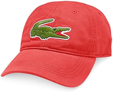 Lacoste Large Croc Gabardine Cap Sierra Red One Size
