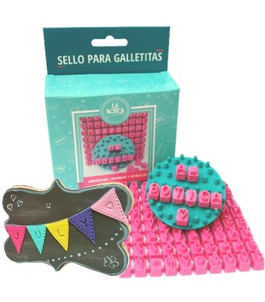 Cookie & Fondant Stamper - pro Customizable Set with Separate Letters Numbers and Symbols - Create Personalized Messages