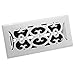 Accord APFRWHV414 Plastic Floor Register with Victorian Design, 4-Inch x 14-Inch(Duct Opening Measurements), White Finish