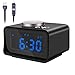 Alarm Clock Radio, Fywonder Digital Alarm Clock, Dual USB Charging Port, Indoor Thermometer, AUX-in Speaker, Brightness Dimmer Night Light, Snooze and Dual Alarm for Office, Travel, Hotel, Bedroom