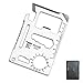 Small Survival Tool Credit Card Size Multi Purpose Device with Pouch (2-Pack), Silver