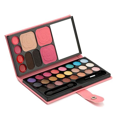 Eyeshadow Powder,Putars 33 Colors Sexy Women Eye Shadow Makeup Palette Cosmetic Eyeshadow Blush Lip Gloss Powder