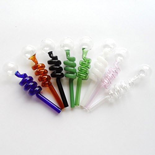 MKFUN Handcrafted Stained Glass items, Oil Burners, 5.51" 2pcs/5pcs/10pcs Random Color (2)