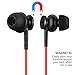 Molato Bluetooth Headset, Wireless Neckband Bluetooth Headphone Magnetic Design Stereo Earbuds Bluetooth V4.1 In Ear Earbuds Sport Running Headphones wih 8 Hours Playtime. (Red)