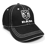 Dodge RAM Logo Black Baseball Hat, Official Licensed