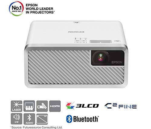 Epson EF-100W Videoproiettore Laser Portatile Tecnologia 3LCD, HD ready, 16:10, contrasto 2.500.000:1, proietta fino 150…