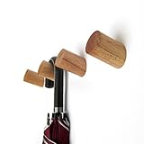 INHDBOX Wall Mounted Wooden Coat Hook Hat Hanger, 【5 Pcs】 Vintage Minimalist Organizer Craft Hat Rack Hooks