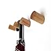 Wall Mounted Wooden Coat Hook Hat Hanger,INHDBOX 【5 Pcs】 Vintage Minimalist Organizer Craft Hat Rack Hooks
