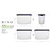 BINO 24-Piece Meal Prep Plastic Food Storage Container Set with Lids (OLD-BLUE)