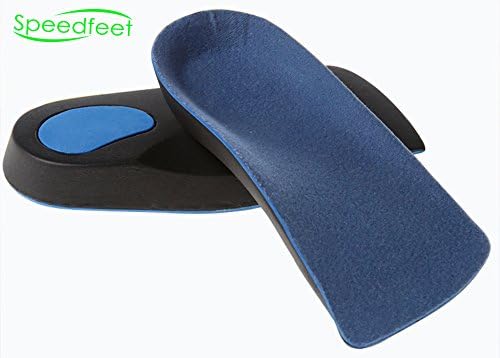 Speedfeet 3/4 Orthotic with Metatarsal Pad Cushion Arch Support,EVA insoles,5-Size for Men and Women(US M(11.5-14)/EU 45-47)