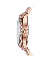 Michael Kors - Reloj Bailey con esfera redonda para mujer, dorado rosa