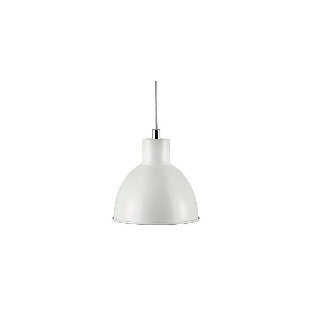Nordlux Pop Indoor Pendant Light White Metal E27 White Inner - Kitchen, Bedroom, Living Room Mains Powered, IP20
