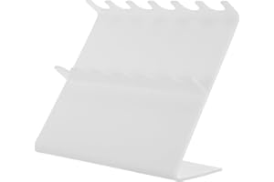 WATIIFUFU Plastic Lab Pipette Stand 6-Hole Micropipette Rack Organizer Laboratory Pipettor Holder Storage Rack