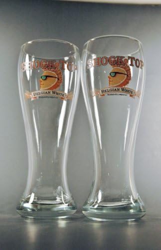 Shock Top Belgian White Glasses | Set of Two by Shock Top Brewery