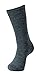 Hot Feet Men's 2 Pack Heavy Thermal Sock,Heather Grey and Black,Mens Size 10-13 Shoe Size 6-16