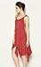 R.Vivimos Women Spaghetti Straps Asymmetrical Hem Sexy Short Sun Dress Medium Red