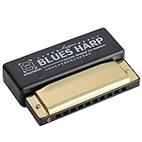 Harmonica Key of C 10 Hole Diatonic Harmonica C with Case for Beginner,Students, Kids Gift