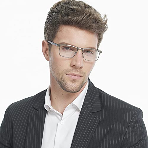 CRGATV 3Pack Reading Glasses for Men Blue Light Filtering Full Frame