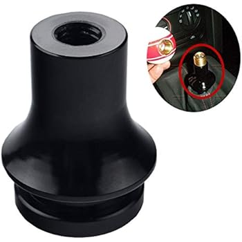 DEWHEL Shift KNOB Boot Retainer/Adapter for Manual Gear Shifter Lever 10X1.25 (Black)