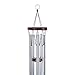 MAGGIFT Wind Chime Metal Tube Wind Chimes Grace Chime 22-inch (Silver)