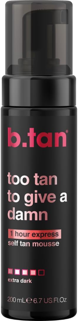 B.Tan Ultra Dark Self Tanning Mousse Too Tan 1 Hour Express Bronzing Foam 200ml