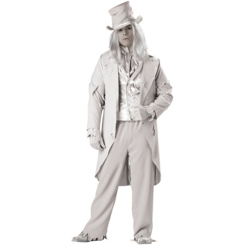 InCharacter CostumesMen's  Ghostly Gent Plus Sized Costume, Gray, XXX-Large