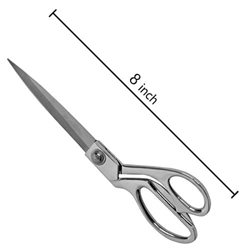 8'' Silver Sharp Tailor Scissors Fabric Scissors Stainless Steel