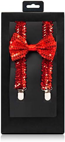 McWay Bowtie and Suspender Set For Men, Adults | Premium Quality | With Gift Box | Wide And Adjustable | Classy Design