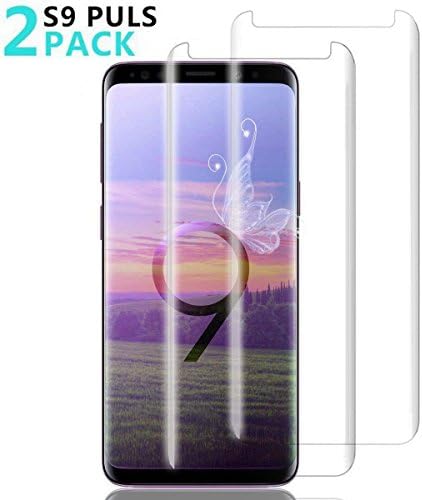 [2 Pack] Samsung Galaxy S9 Plus Screen Protector, Fanouc [Anti-Scratch] [High Definition] [Bubble Free] [Anti-Fingerprint] Tempered Glass Screen Protector for Samsung Galaxy S9 Plus
