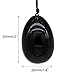 eGlomart Yoni Egg of Obsodian,Large, Drilled Genuine Jade Egg for Kegel Exercise,Strengthen Pelvic Floor Muscles and Counter Stress Adult Urinary Incontinence