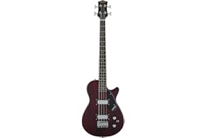 Gretsch G2220 Electromatic Junior Jet Bass II Short-Scale 4-String Right-Handed Guitar with Basswood Body (Walnut Stain)