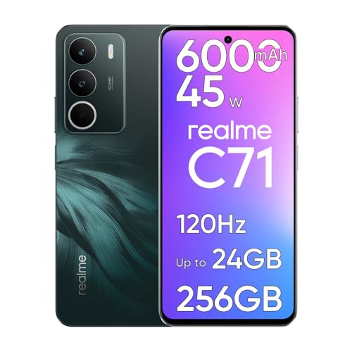 realme C71 Telefono Cellulare Sbloccato Display 120Hz, 8GB RAM 256GB ROM Smartphone con Batteria 6000mAh e Ricarica Rapida 45W, Cellulari Android Dual SIM con Impronta Digitale Laterale, NFC, Bianco