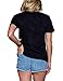 Wbecteam Fist Print Women's T-Shirt Short Sleeve Crew Neck for Female (M, Black-2)