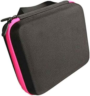30 Essential Oils Carrying Case for 5ml/10ml - Hard Shell Essential Oils Storage Box - Essential Oils Portable Handbag- Essential Oil Travel Case size 10ml (Rose Red)