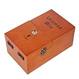 Ehonestbuy Wooden Turns Itself Off Useless Box, Leave Me Alone Machine Box- Best Gift for Adult, Children