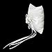 Tinksky 1515cm Lovely Flower Buds Faux Pearls Decor Bridal Wedding Ceramony Pocket Ring Pillow Cushion Bearer with Ribbons (White)