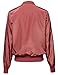 Awesome21 Women's Solid Long Sleeves Zipper Closure Pocket Army Flight Bomber Jacket