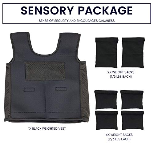 UrbanRed Weighted Vest for Kids with Sensory Issues Compression Vest