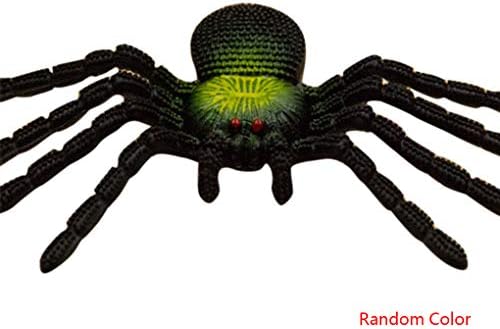 Coddington Plastic Fake Spider Practical Jokes Props Realistic Spider Prank Halloween Party Scary Insects Random Color