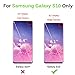 Hocase Galaxy S10 Case, Clear Hard Plastic Back Cover+Shockproof TPU Rubber Bumper Corners Hybrid Slim Protective Case for Samsung Galaxy S10 (SM-G973U) 6.1-inch 2019 - Rose Gold Flowers