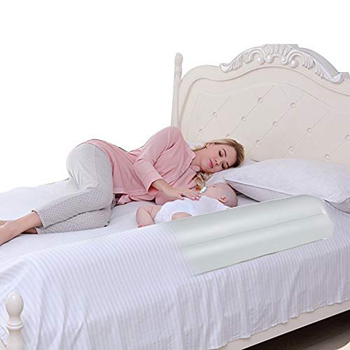 Venhoo Inflatable Kids Bed Rails Bumpers | Safety Bed Guard for Toddler Baby | Waterproof Leak-Proof with Non-Slip Grip, Foot Pump, Great for Home Hotel Travel for All Sizes Beds-2 Pack