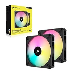 Corsair iCUE AF140 RGB Elite 140mm PWM Dual Fan Kit